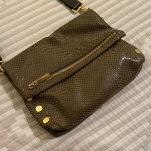 Hammitt Brown Crossbody Bag with Gold Accents